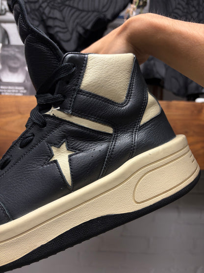 Rick Owens x Converse ‘TurboPWN’ Black/Milk High Top Sneakers