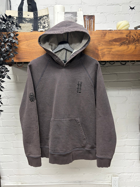 Chrome Hearts ‘Y-Not’ Embroidered Logo Grey Pullover Hoodie