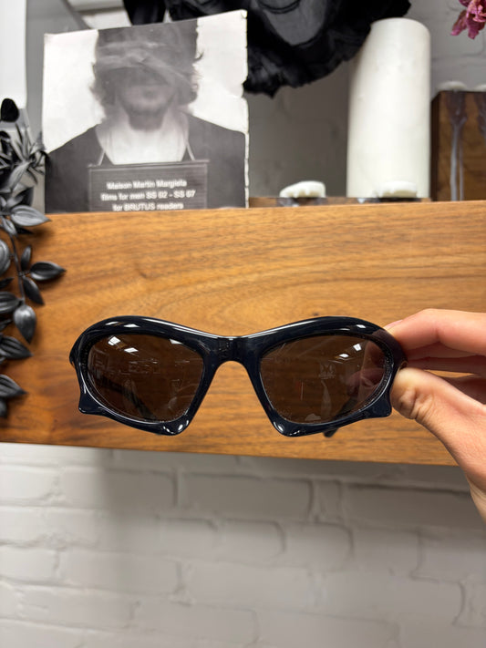 Balenciaga ‘Bat’ Gloss Black Sunglasses