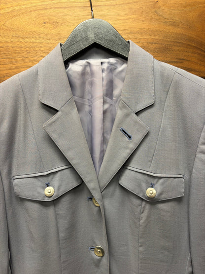 Vintage 1990s Jean Paul Gaultier Junior Lilac Purple Blazer with Zipper Pockets