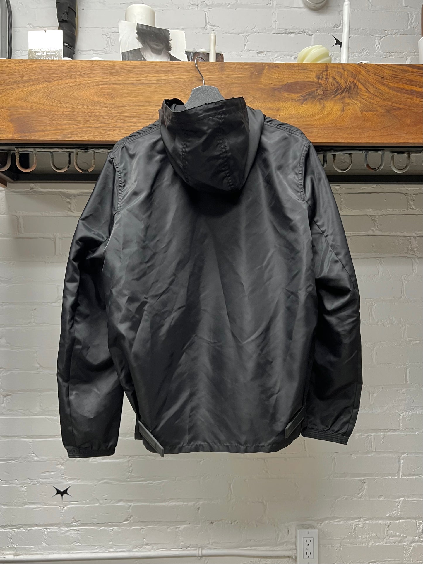 Alyx Studios ‘Roller Buckle’ Black Zip-Up Shell Jacket