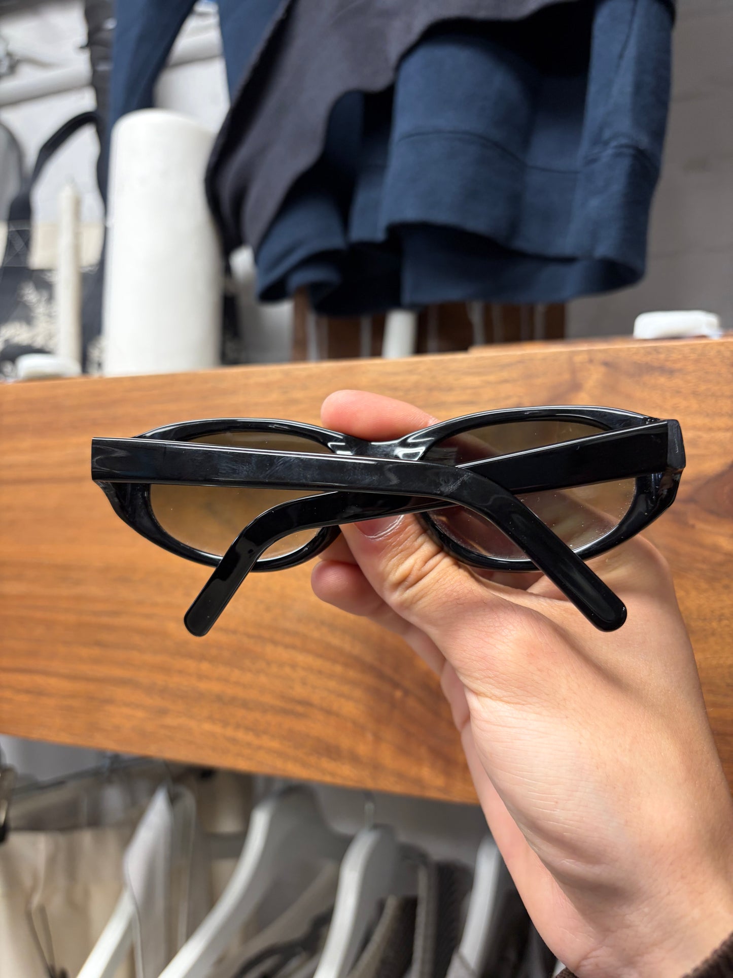 Our Legacy ‘Unwound’ Black Oval Shape Sunglasses