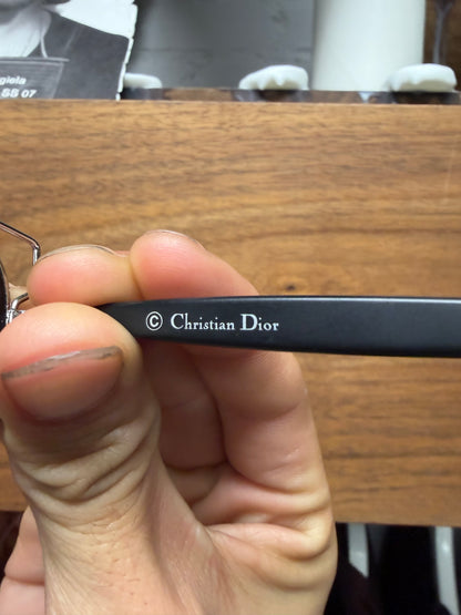 Dior Homme ‘Technologie’ Silver/Black Aviator Sunglasses