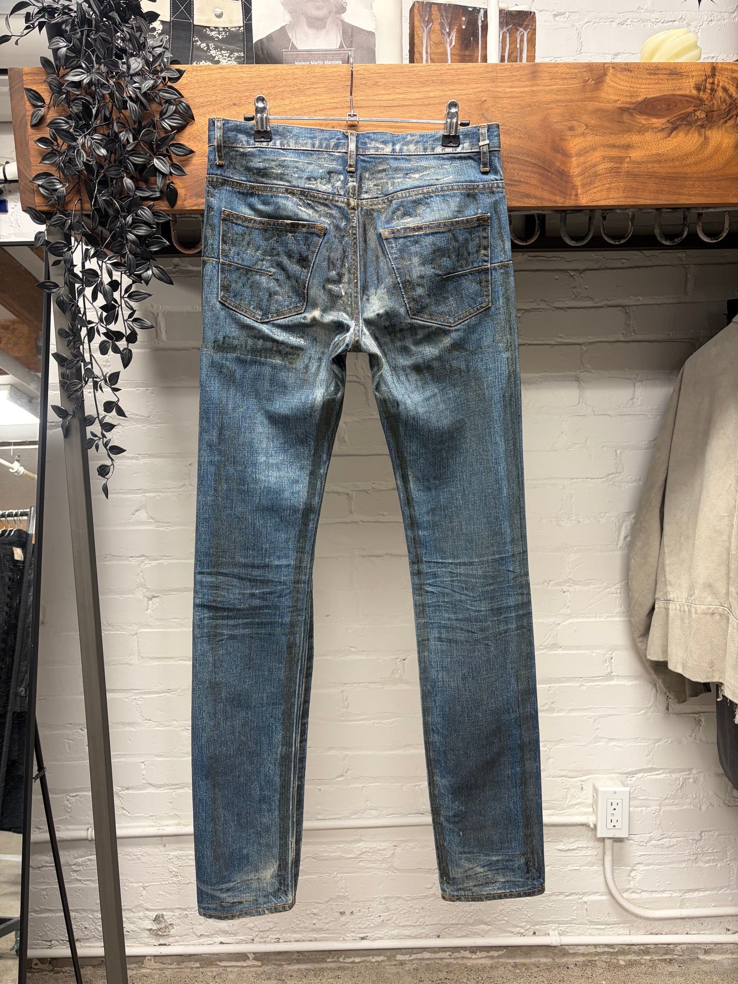 AW2007 Dior Homme by Hedi Slimane ‘Luster’ Navigate Waxed Blue Denim