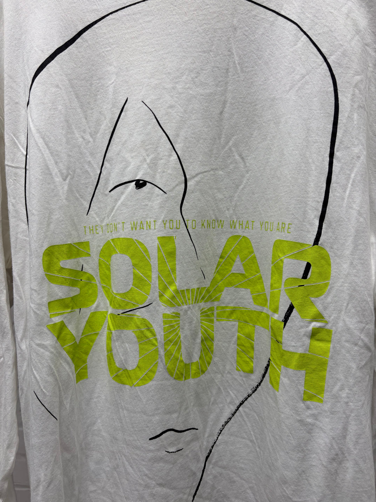 AW2020 Raf Simons ‘Solar Youth’ White Cotton Long Sleeve Shirt