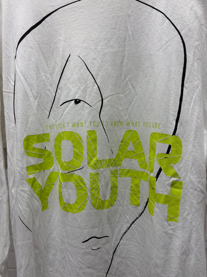 AW2020 Raf Simons ‘Solar Youth’ White Cotton Long Sleeve Shirt