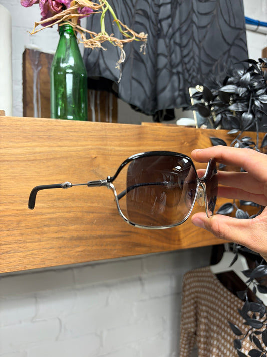Chrome Hearts ‘Buttflux’ .925 Silver Cutout Frame Sunglasses