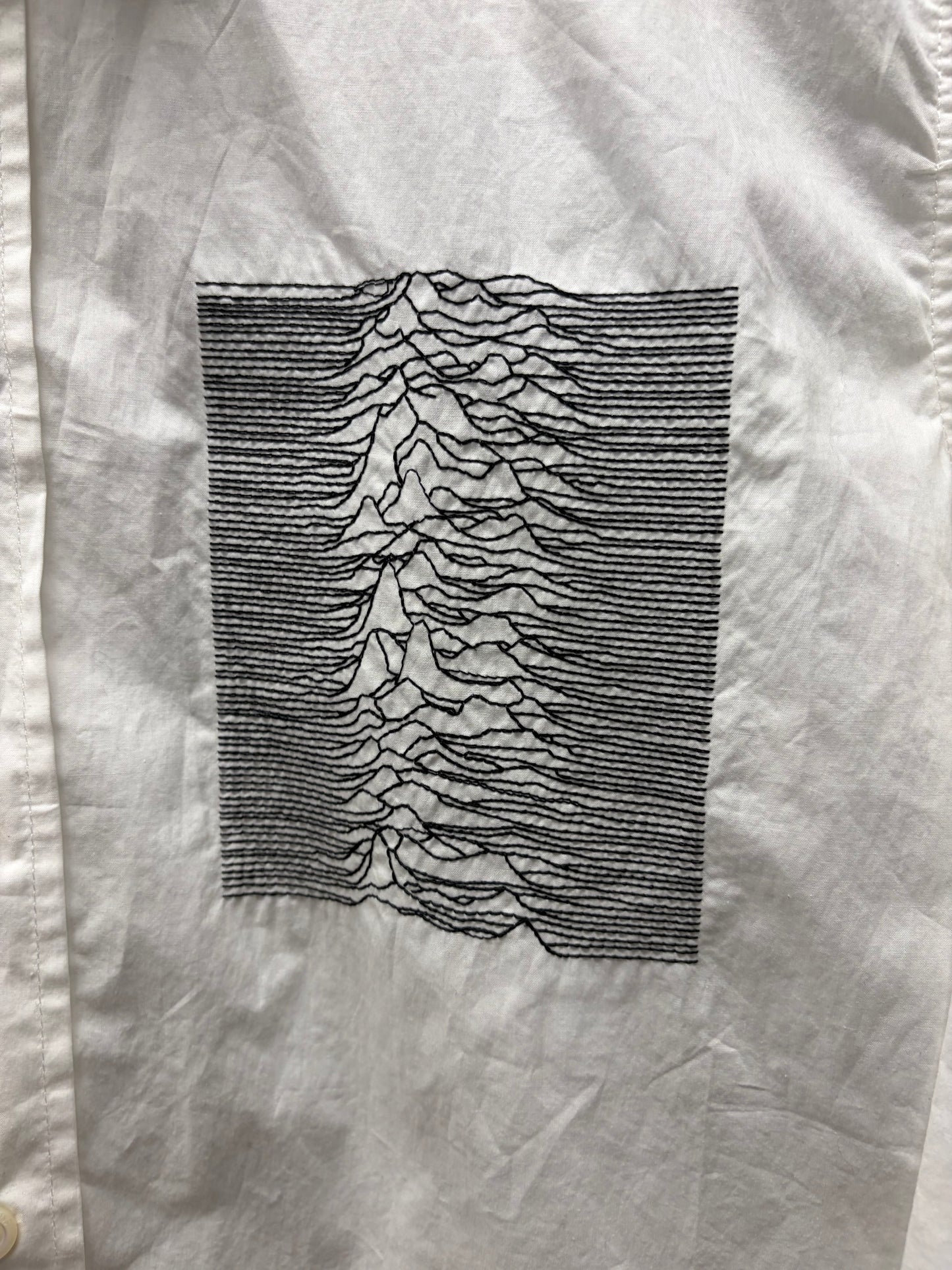 Raf Simons Archive Redux ‘Closer’ Joy Division White Oversized Button Up Shirt