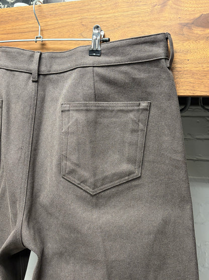 AW2022 Rick Owens ‘Strobe’ Ash Brown ‘Geth’ Wide Leg Denim