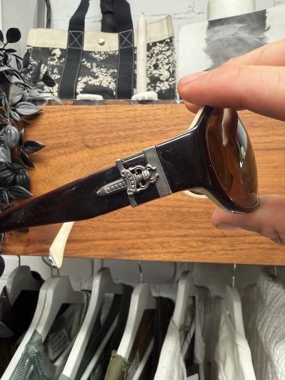 Chrome Hearts ‘Hung’ 925 Silver Dagger Aviator Sunglasses
