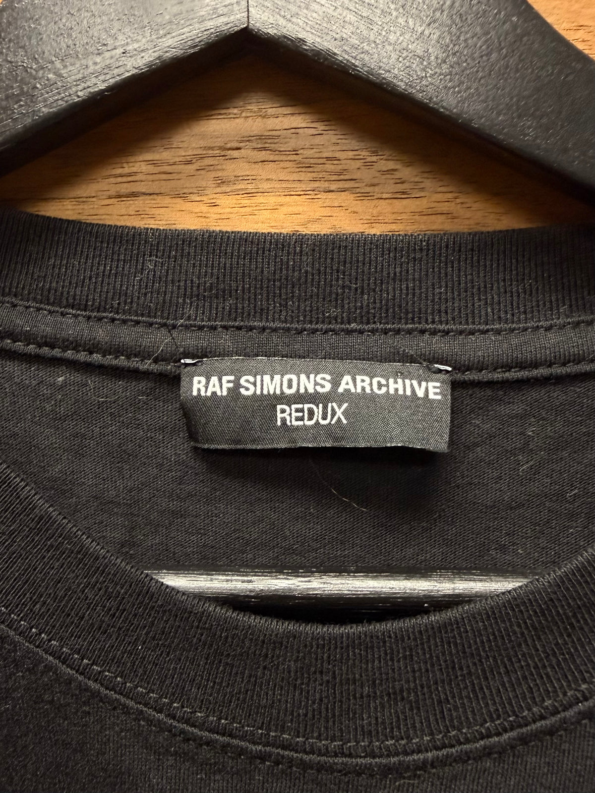 SS2021 Raf Simons Archive Redux ‘Joy Division’ PCL Black Flower Graphic T-Shirt