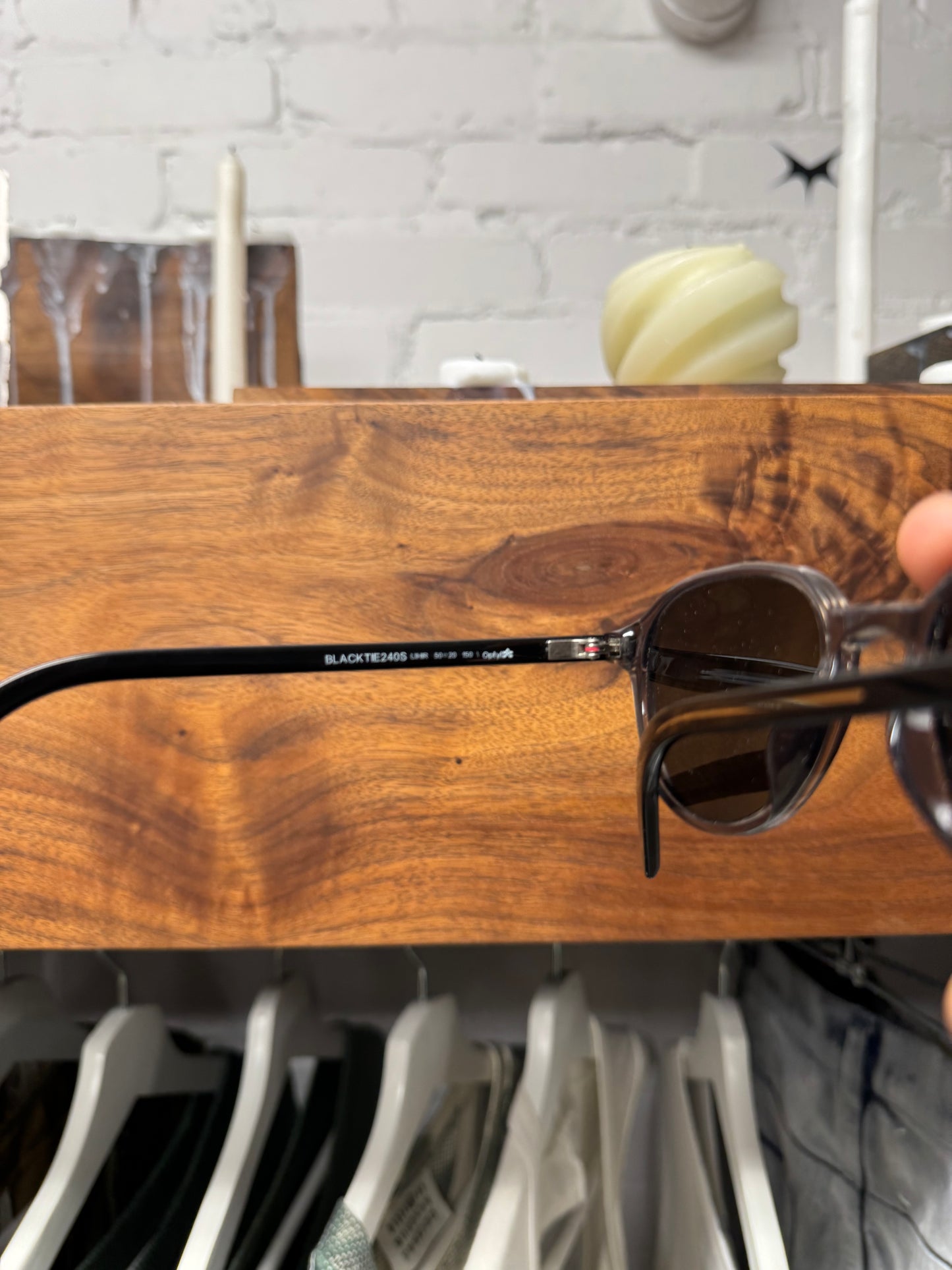 Dior Homme ‘Blacktie’ Black Clubmaster Sunglasses