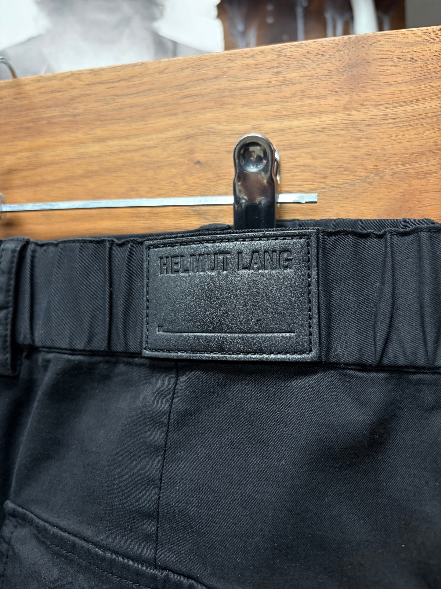 Helmut Lang Wide Leg Black ‘Front Zip’ Pants