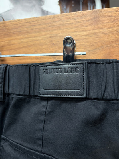 Helmut Lang Wide Leg Black ‘Front Zip’ Pants