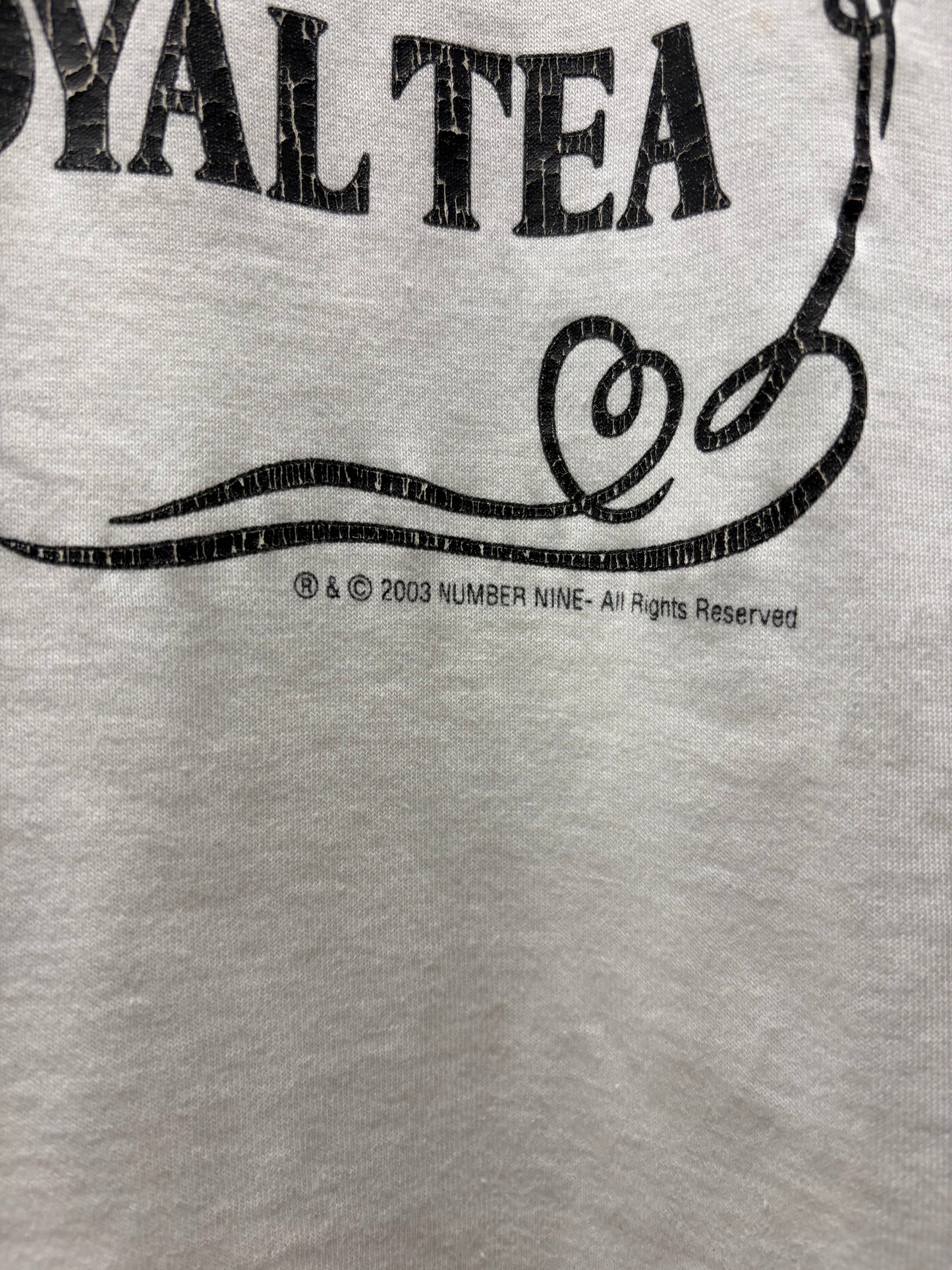 2003 Number (N)ine x ‘Jack Daniels’ White Graphic T-Shirt