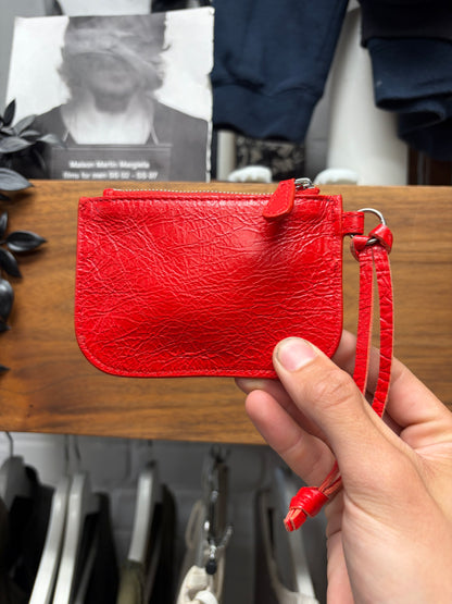Balenciaga ‘Le Cagole’ Red Leather Cardholder Wallet