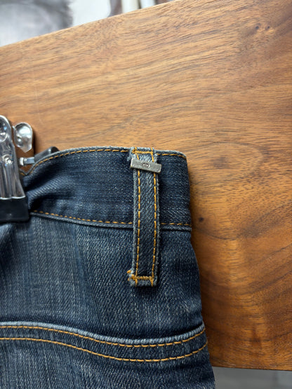 Dior Homme Raw Washed Blue Skinny Jeans