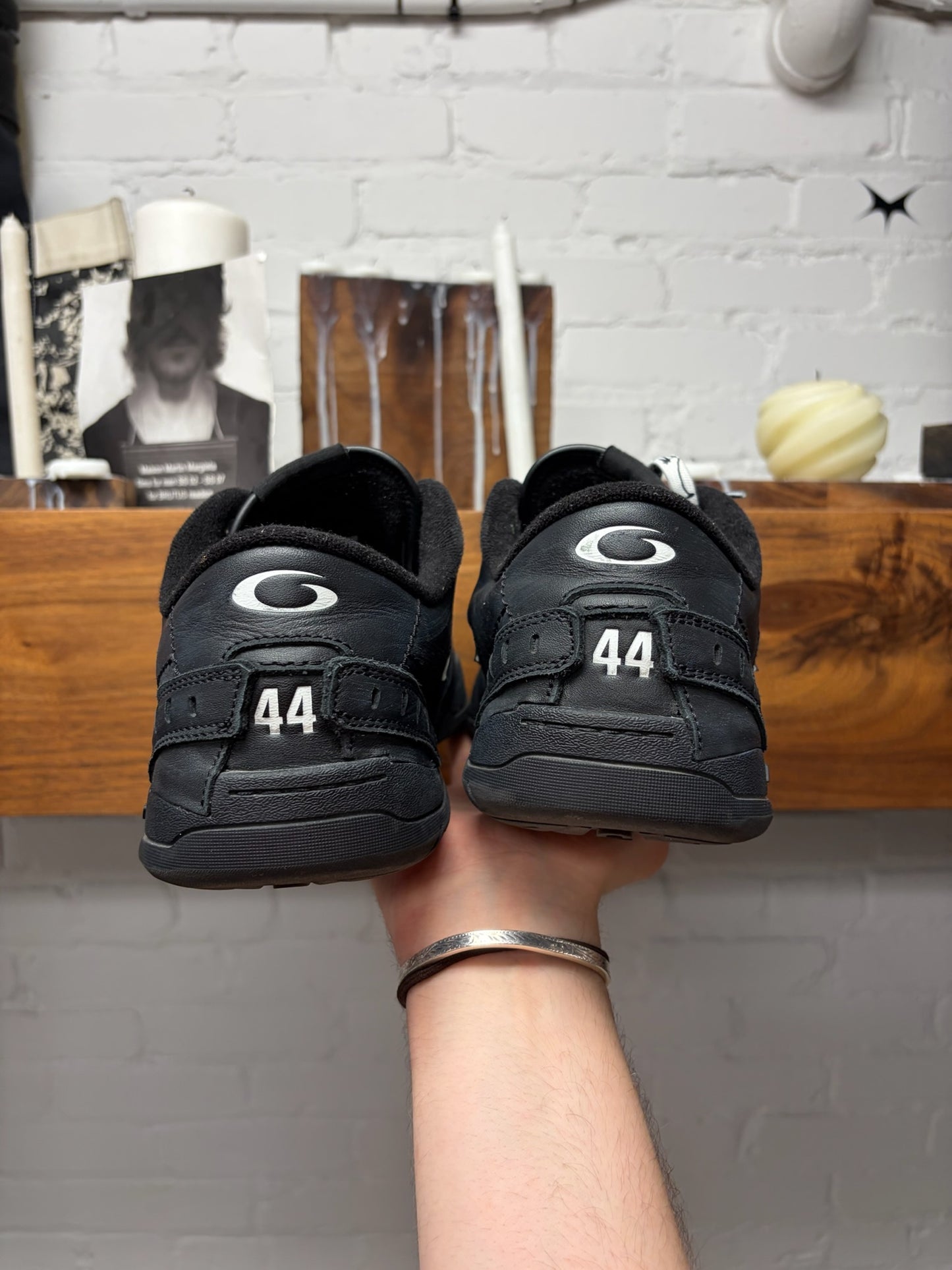 Balenciaga ‘Hamptons’ Distressed Black Low Top Skate Sneakers
