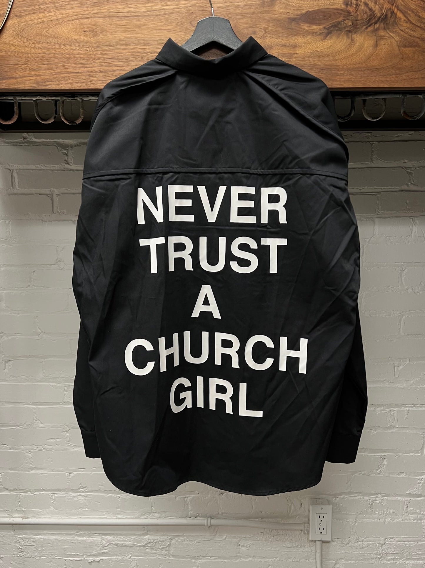 Hood By Air ‘Never Trust a Church Girl’ Button Down Shirt