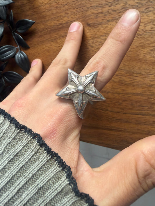 Chrome Hearts ‘5 Point Star’ 925 Silver Ring
