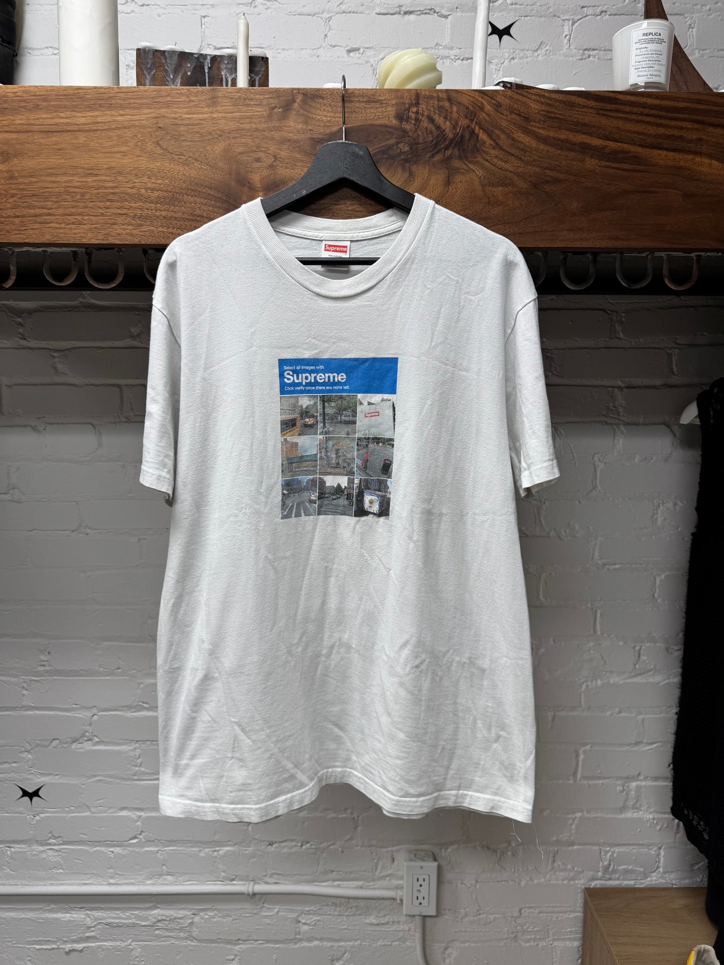 AW2020 Supreme ‘Captcha Verification’ White Graphic T-Shirt