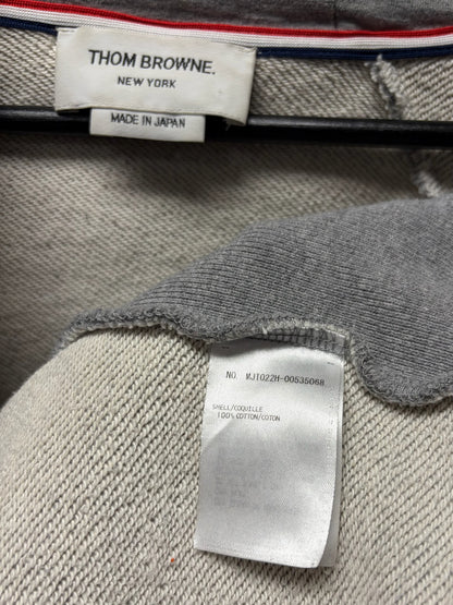 Thom Browne Classic Stripe Logo’ Zip Up Hoodie