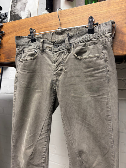 AW2007 Rick Owens DRKSHDW ‘Exploder’ Dust Distressed Skinny Denim