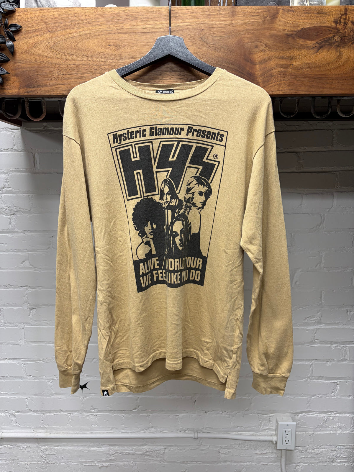 Hysteric Glamour ‘World Tour’ Brown/Black Long Sleeve T-Shirt