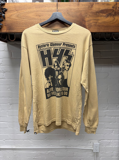 Hysteric Glamour ‘World Tour’ Brown/Black Long Sleeve T-Shirt