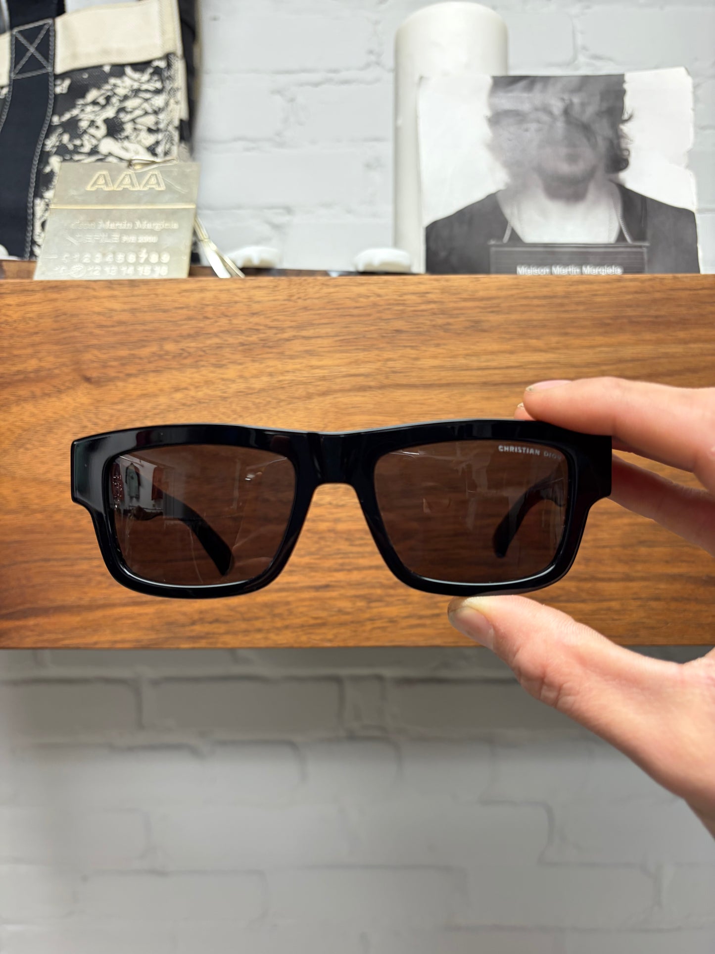 Dior Oblique ‘S31’ Black/Silver Trotter Logo Sunglasses