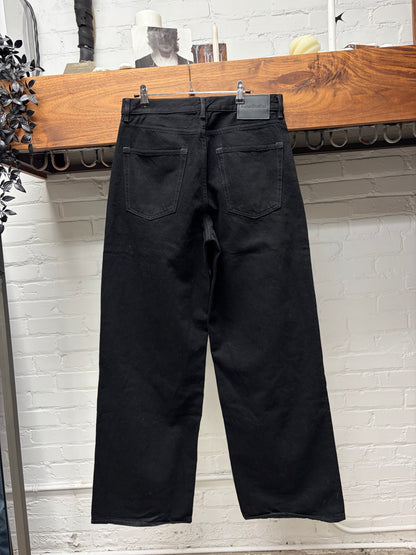 Acne Studios Black Straight Leg Denim
