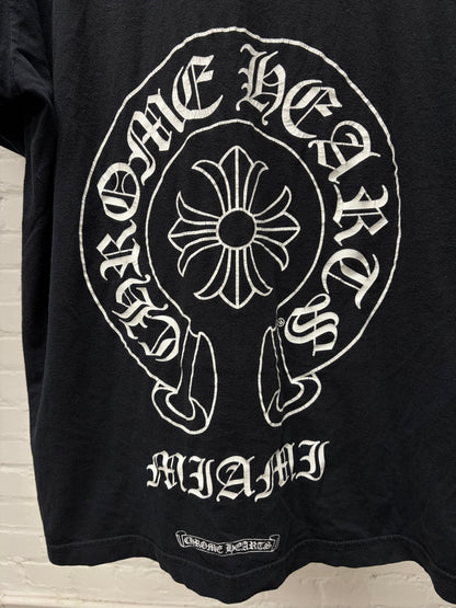 Chrome Hearts Miami Store Exclusive ‘Horseshoe Logo’ Black Graphic T-Shirt