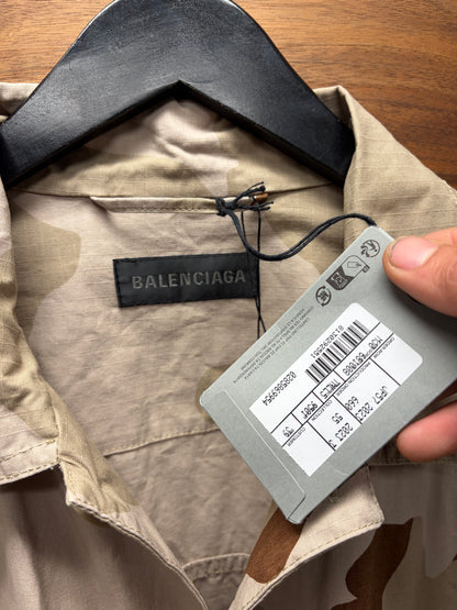 Balenciaga Military Inspired Desert Camouflage Field Jacket