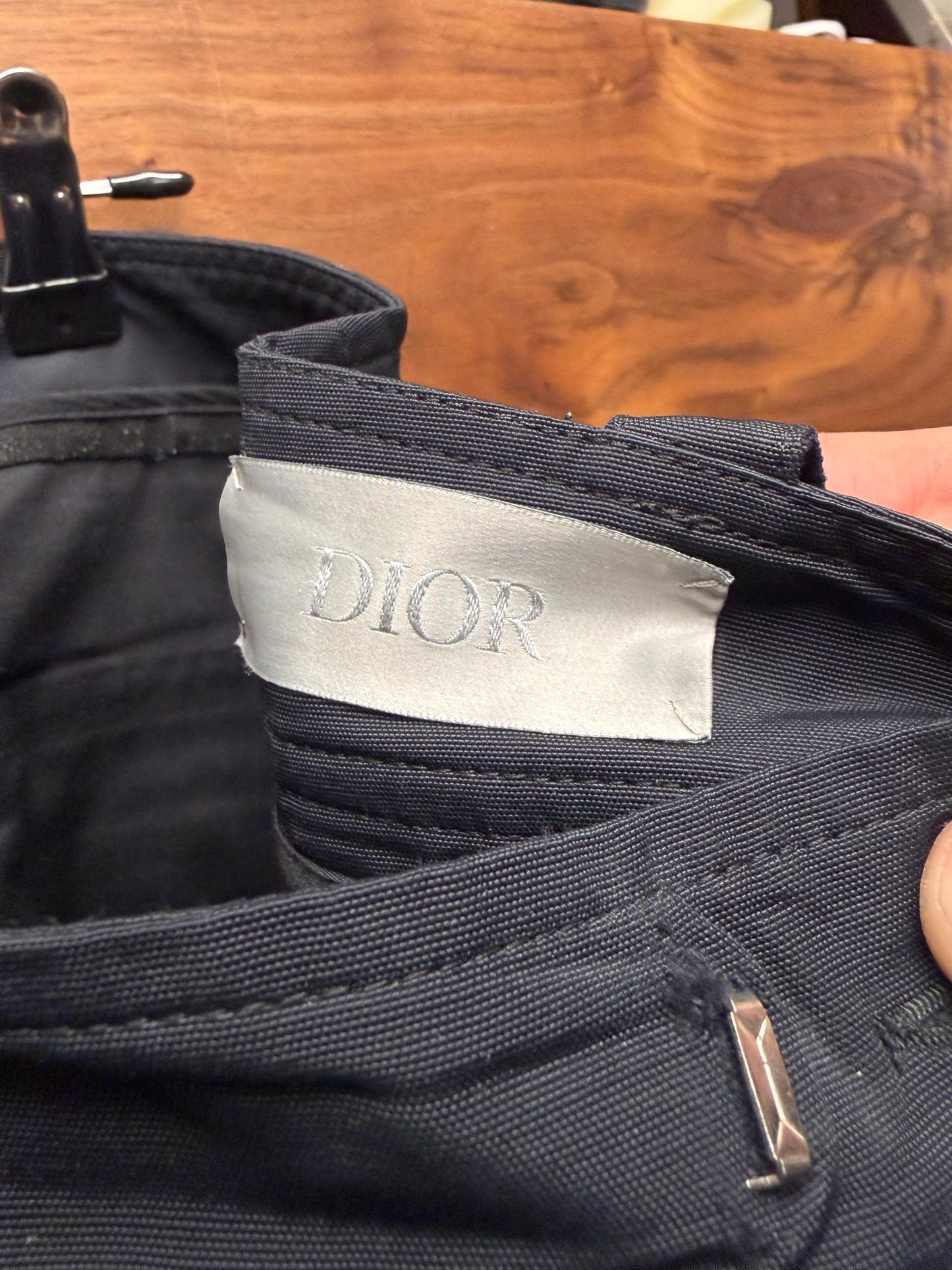 Dior ‘Roller Buckle’ Black Nylon Cargo Jogger Pants