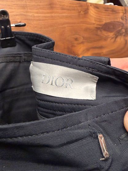 Dior ‘Roller Buckle’ Black Nylon Cargo Jogger Pants