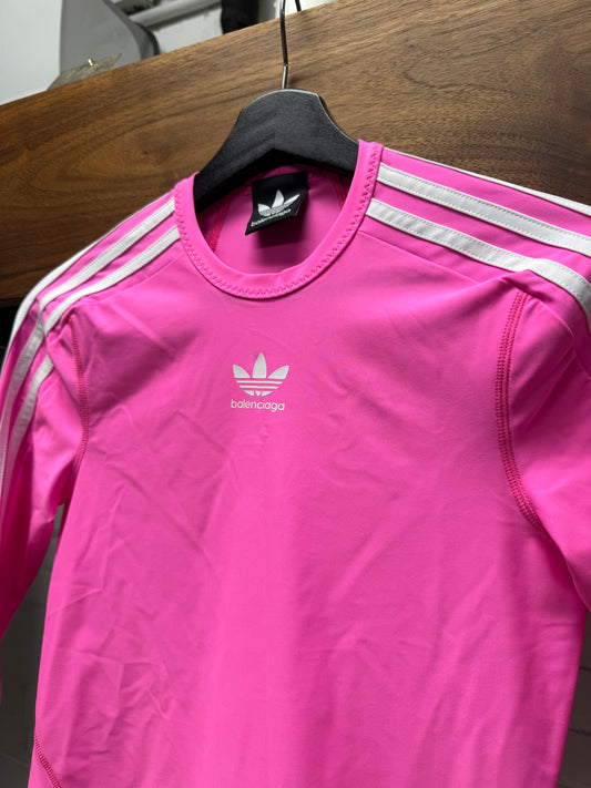 Balenciaga x Adidas Pink Athletic Long Sleeve Shirt