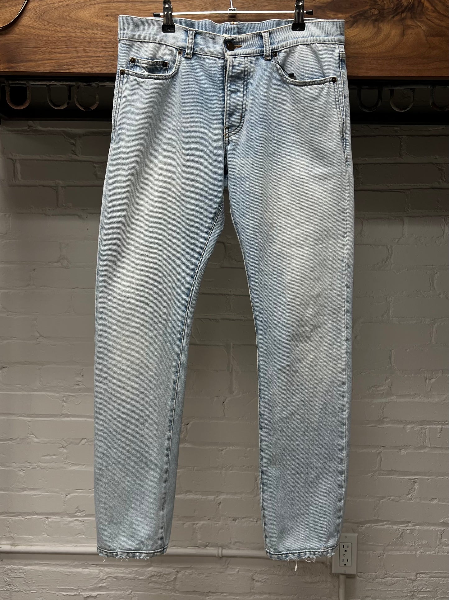 Saint Laurent D18 Light Wash Blue Denim
