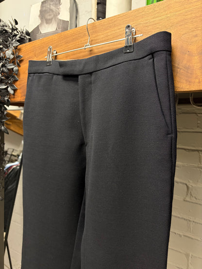 AW2020 Raf Simons Slim Cut Black Cotton Formal Trousers