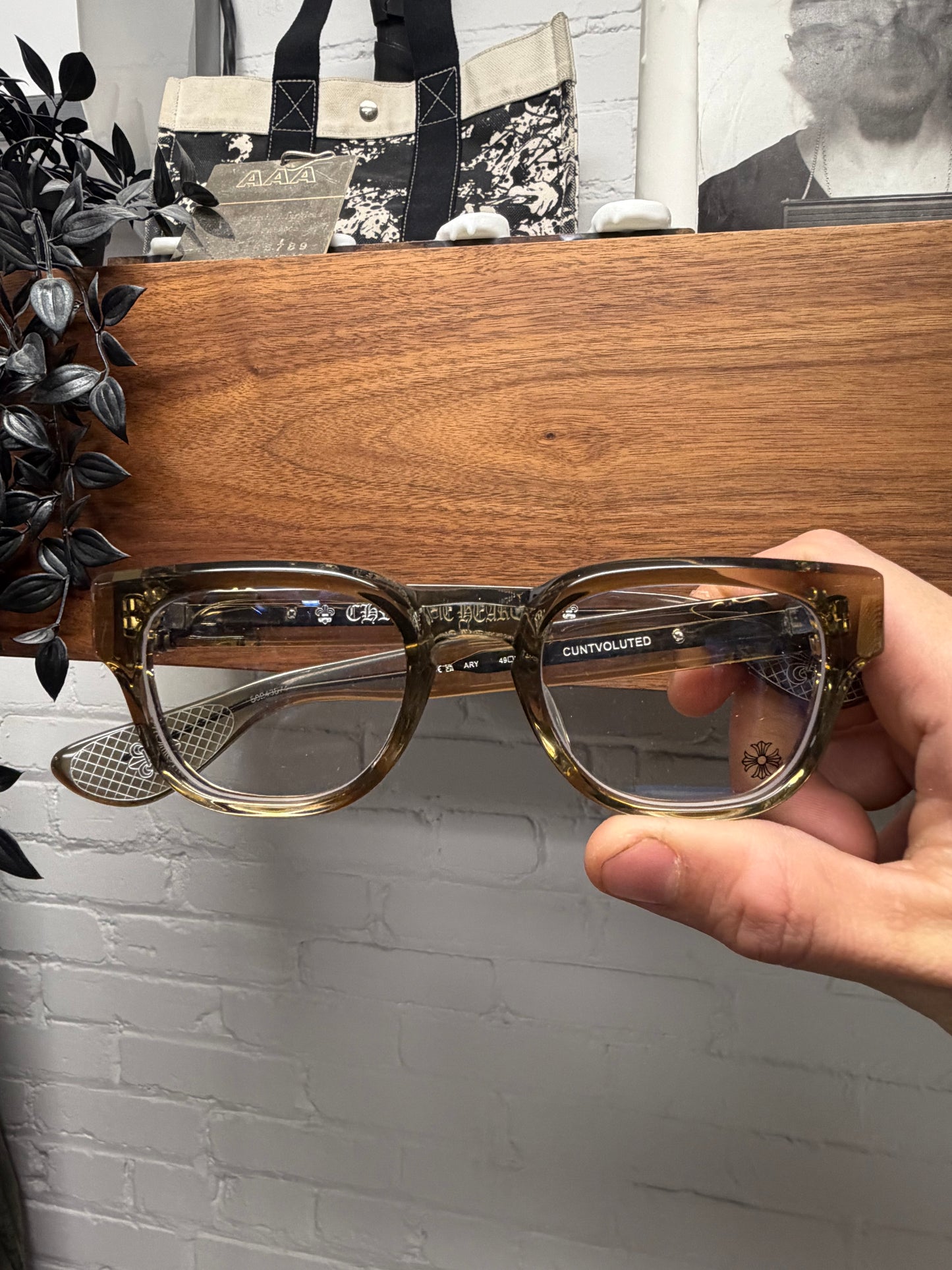 Chrome Hearts ‘Cuntvoluted’ 925 Silver Dagger Frame Glasses