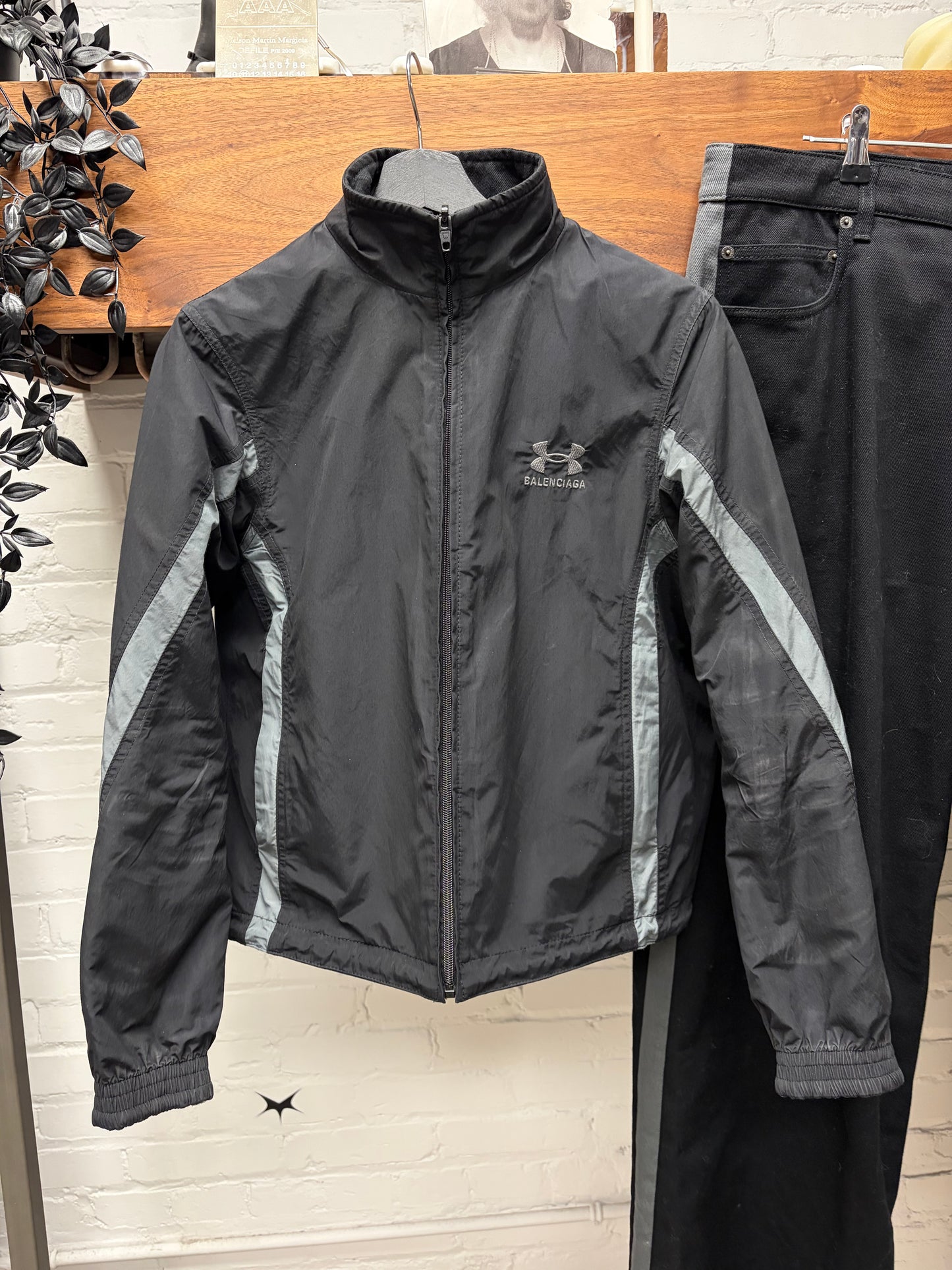 SS2025 Balenciaga x Under Armour Reversible Denim/Tracksuit Jacket