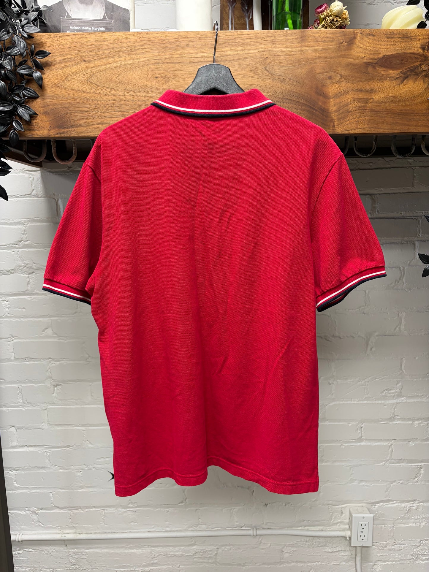 Prada Sport Logo Red Polo