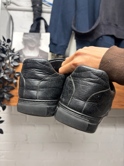 Balenciaga ‘Arena’ Black Leather Low Top Sneakers
