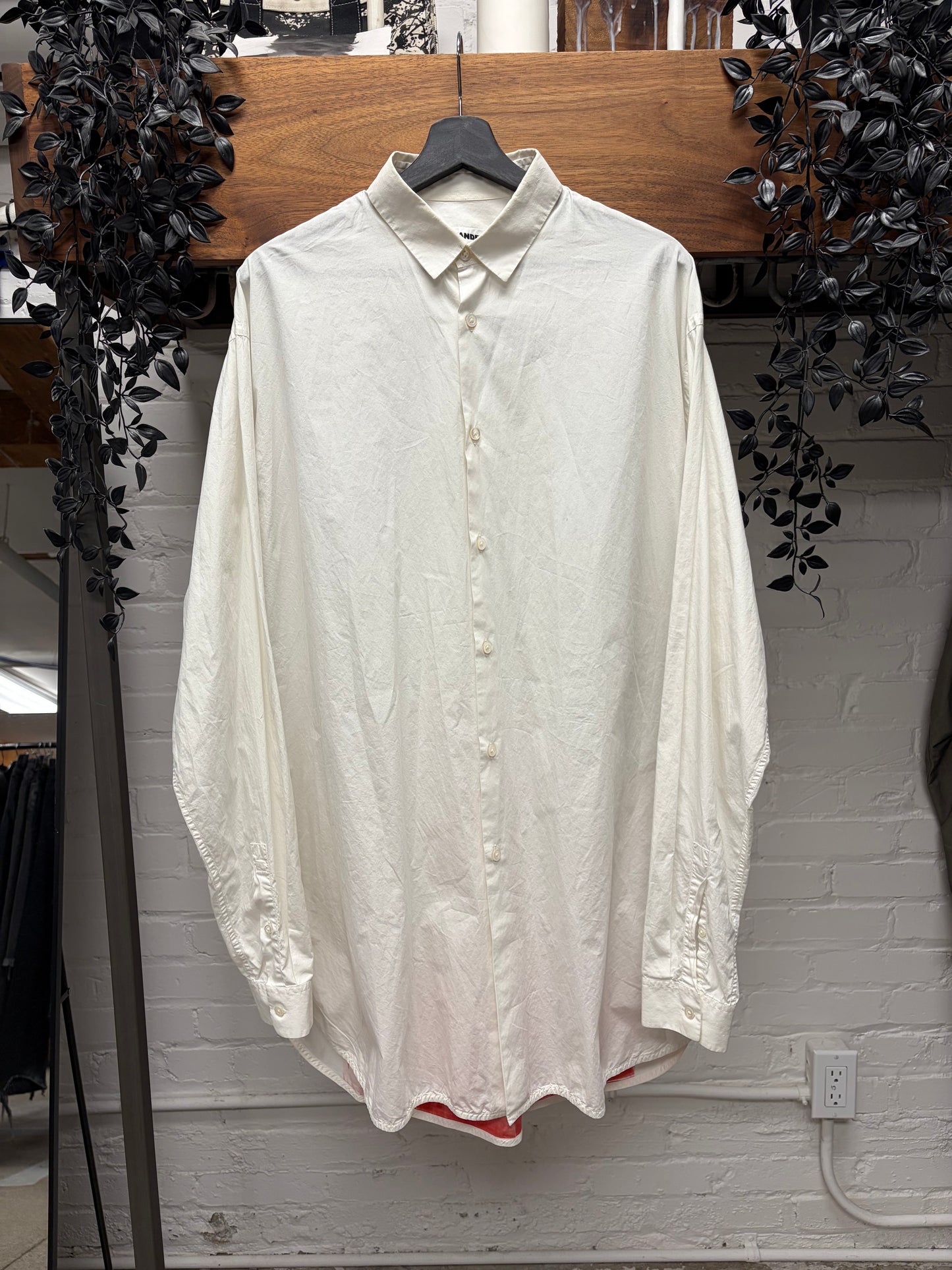 SS2019 Jil Sander ‘Portrait’ White Button Up Shirt