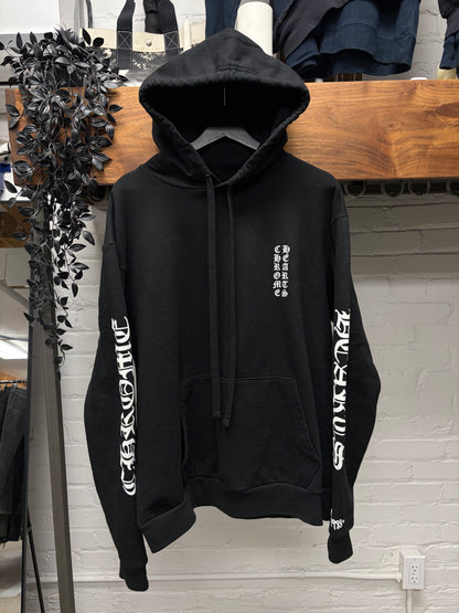 Chrome Hearts 1998 ‘Scroll Logo’ Black Pullover Hoodie