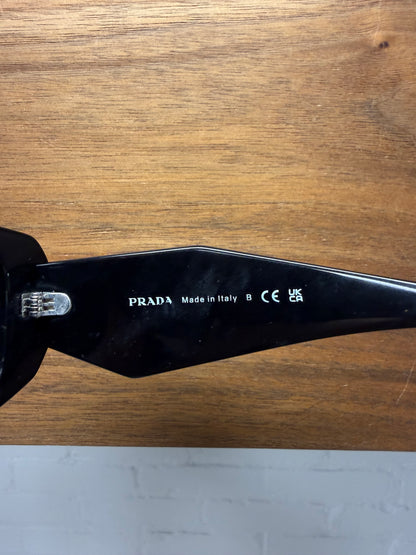 Prada ‘Symbole’ PR 17WS Black Glossy Acetate Sunglasses