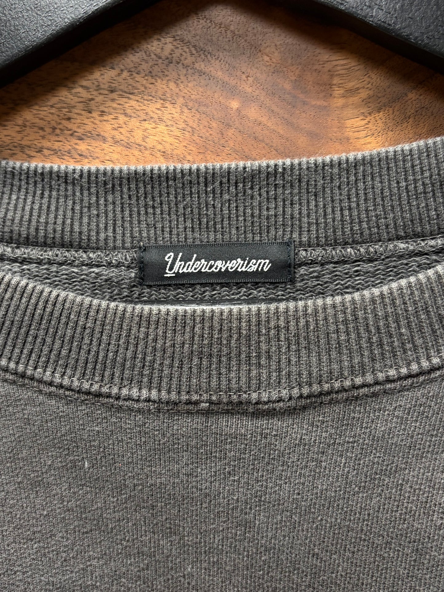 Undercover Washed Grey ‘Raglan Sleeve’ MA-1 Sweatshirt