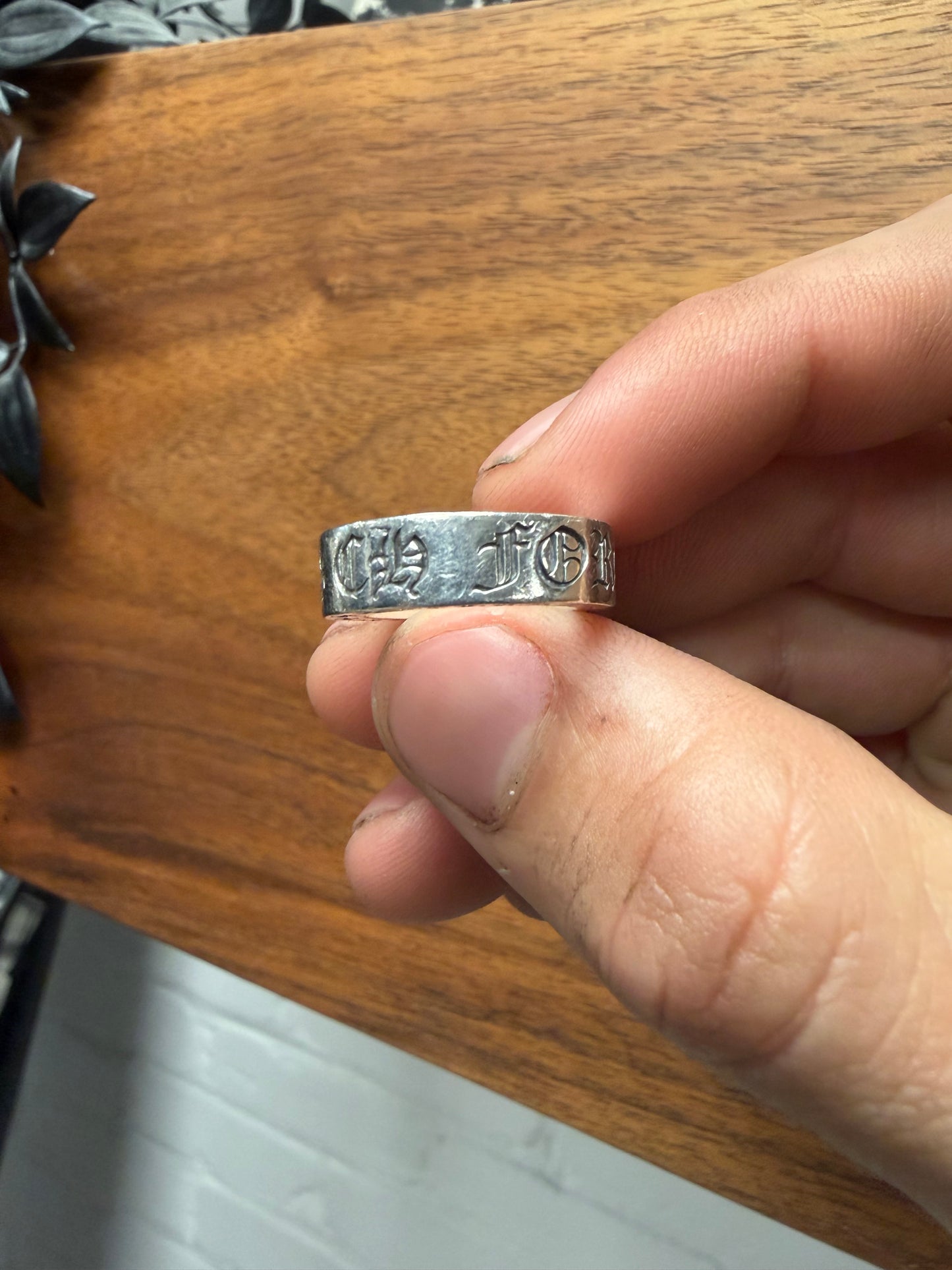 Chrome Hearts Classic ‘CH Forever’ 925 Silver ‘Spacer’ Ring