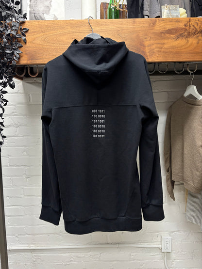 11 by Boris Bidjan Saberi ‘Code’ Embroidered Mask & Thumbhole Hoodie