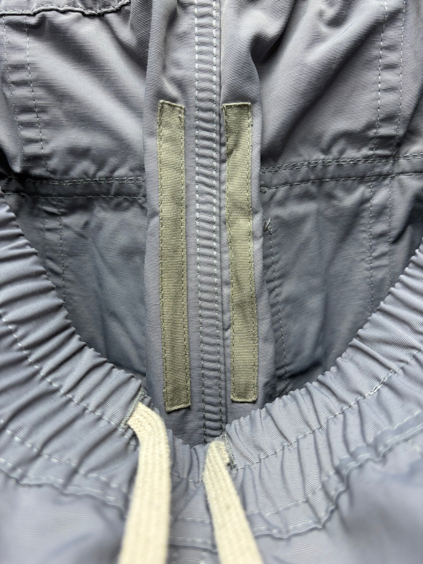 2018 Rick Owens ‘Creatch’ Blu/Grey Drawstring Cargo Pants
