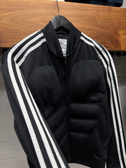 Jeremy Scott x Adidas ‘Muscle’ 3D Black/White Striped Track Jacket